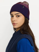 Rib block beanie