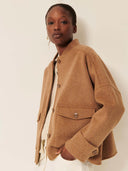 Bruin wollen jasje yalespring