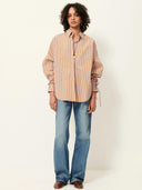 Gestreepte blouse met strik armando