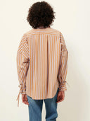 Gestreepte blouse met strik armando