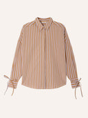 Gestreepte blouse met strik armando