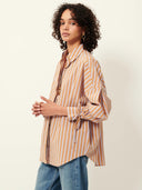 Gestreepte blouse met strik armando