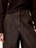 Jeans met bruine wassing carles