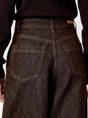 Jeans met bruine wassing carles