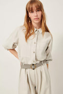 Licht grijze blouse leone