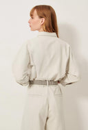 Licht grijze blouse leone