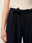 Zwarte wijde pantalon rim