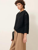 Zwarte trui met knopen austin