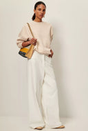 Beige oversized sweater chebbi