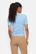 Gestreept t-shirt srfenja stripe top