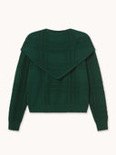 Groen vestje met sjaalkraag lara