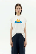 off-white t-shirt met opdruk yogui animal volta