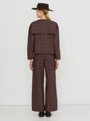 Geruite blouse