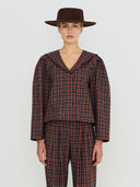 Geruite blouse