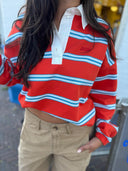 Gestreept polo shirt