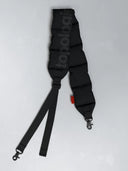 Puffer strap black tech sateen