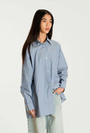 Blauw gestreepte blouse wbzimo