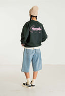Donker groene sweater wbcupe curb crew