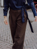 Donkerbruine pantalon ocean