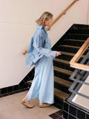 Lange gestreepte blouse rhodeS6