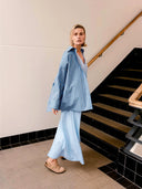 Lange gestreepte blouse rhodeS6