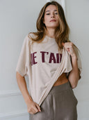 T-shirt met tekstprint elara