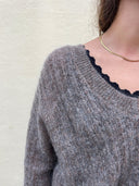 Bruine gebreide trui taran