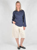 Donkerblauwe blouse maud