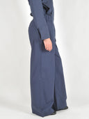 Donkerblauwe pantalon moonflower uni