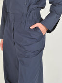 Donkerblauwe pantalon moonflower uni