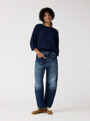 Boxy kabeltrui met halflange mouw sam