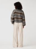 Grijs gebreide pullover dori