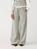 Lichtgrijze sweatpants moonflower