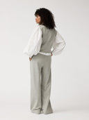 Lichtgrijze sweatpants moonflower