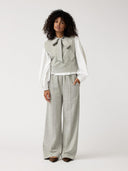 Lichtgrijze sweatpants moonflower