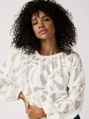 Witte viscosemix blouse elise