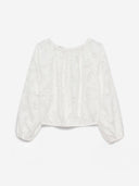 Witte viscosemix blouse elise
