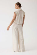 Mouwloze blouse flora