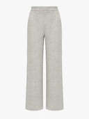 Lichtgrijze sweatpants moonflower