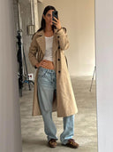 Donkerbruine sneakers rife