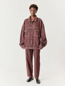 Bordeaux balloon jeans oshow