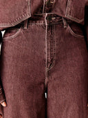 Bordeaux balloon jeans oshow