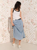 Denim maxi rok paybou