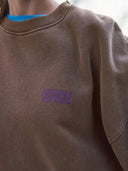 Donkerbruine oversized sweater plizzy