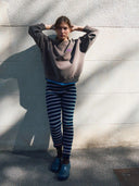 Donkerbruine oversized sweater plizzy
