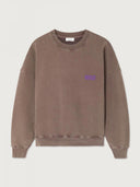 Donkerbruine oversized sweater plizzy