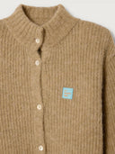 Camel gebreide cardigan east