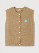 Camel gebreide spencer east