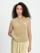 Camel gebreide spencer east