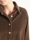 Bruine corduroy blouse padow